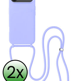BASEY. BASEY. iPhone Air Hoesje met Koord - Lila - 2 PACK