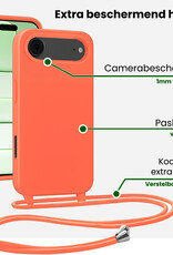 BASEY. BASEY. iPhone Air Hoesje met Koord - Papaya - 2 PACK