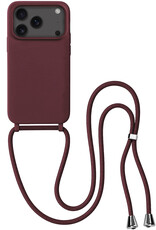 BASEY. BASEY. iPhone 17 Pro Hoesje met Koord - Aubergine