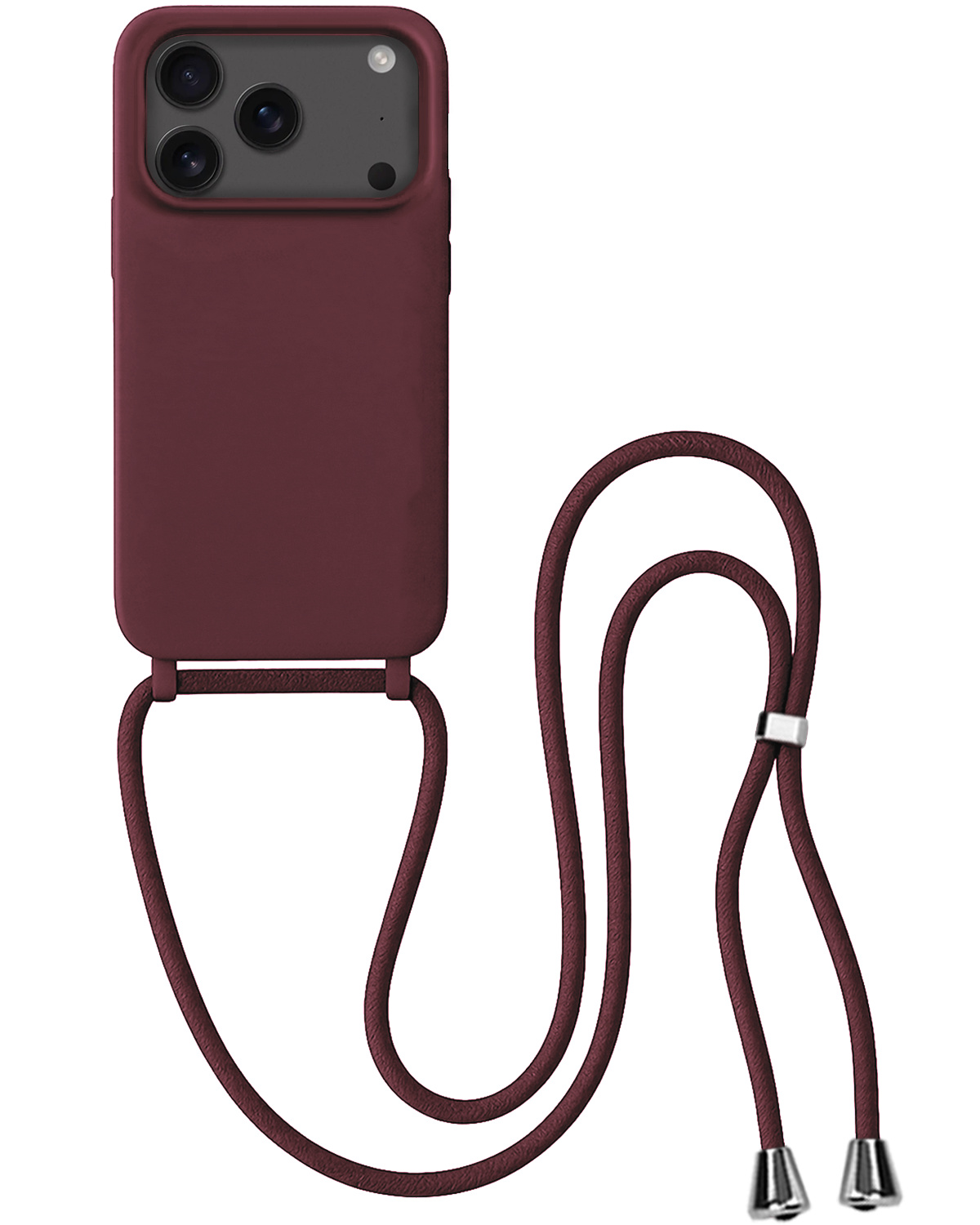 BASEY. BASEY. iPhone 17 Pro Hoesje met Koord - Aubergine