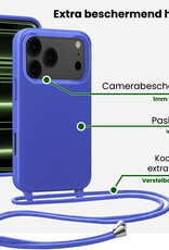 BASEY. BASEY. iPhone 17 Pro Hoesje met Koord - Fel Blauw - 2 PACK