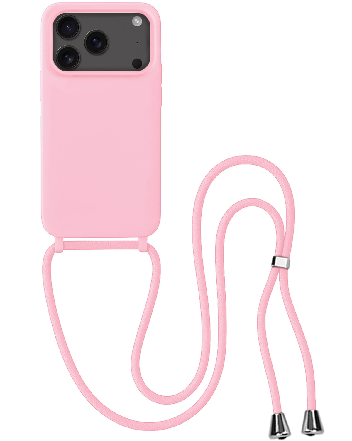 BASEY. BASEY. iPhone 17 Pro Hoesje met Koord - Lichtroze