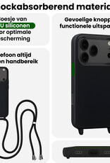 BASEY. BASEY. iPhone 17 Pro Hoesje met Koord Met Screenprotector - Zwart