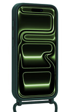BASEY. BASEY. iPhone 17 Pro Max Hoesje met Koord Met Screenprotector - Donkergroen