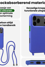 BASEY. BASEY. iPhone 17 Pro Max Hoesje met Koord - Fel Blauw