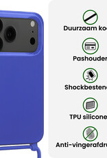 BASEY. BASEY. iPhone 17 Pro Max Hoesje met Koord - Fel Blauw - 2 PACK