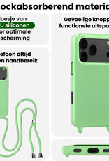 BASEY. BASEY. iPhone 17 Pro Max Hoesje met Koord Met Screenprotector - Groen