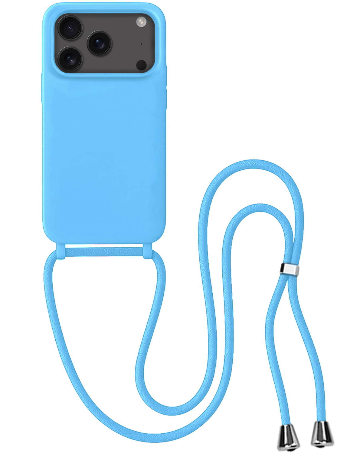 BASEY. BASEY. iPhone 17 Pro Max Hoesje met Koord - Lichtblauw