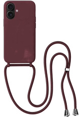 BASEY. BASEY. iPhone 17 Hoesje met Koord - Aubergine
