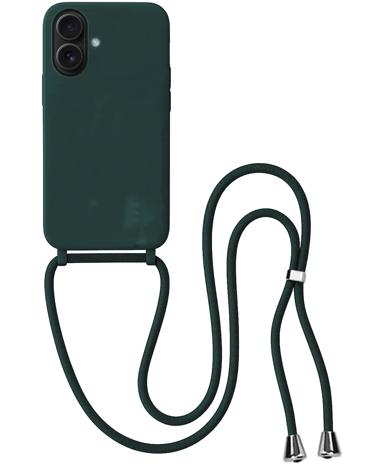 BASEY. BASEY. iPhone 17 Hoesje met Koord - Donkergroen