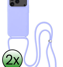 BASEY. BASEY. iPhone 17 Pro Max Hoesje met Koord - Lila - 2 PACK