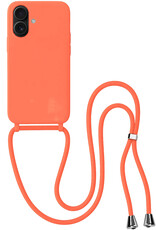 BASEY. BASEY. iPhone 17 Hoesje met Koord - Papaya