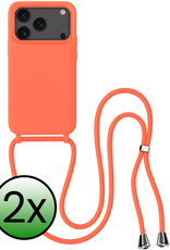 BASEY. BASEY. iPhone 17 Pro Max Hoesje met Koord - Papaya - 2 PACK