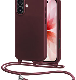 NoXx NoXx iPhone 17 Hoesje met Koord - Aubergine