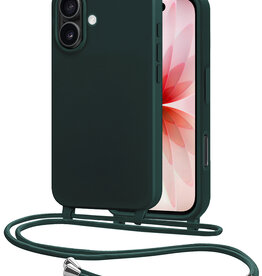 NoXx NoXx iPhone 17 Hoesje met Koord - Donkergroen