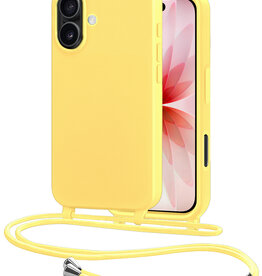 NoXx NoXx iPhone 17 Hoesje met Koord - Geel