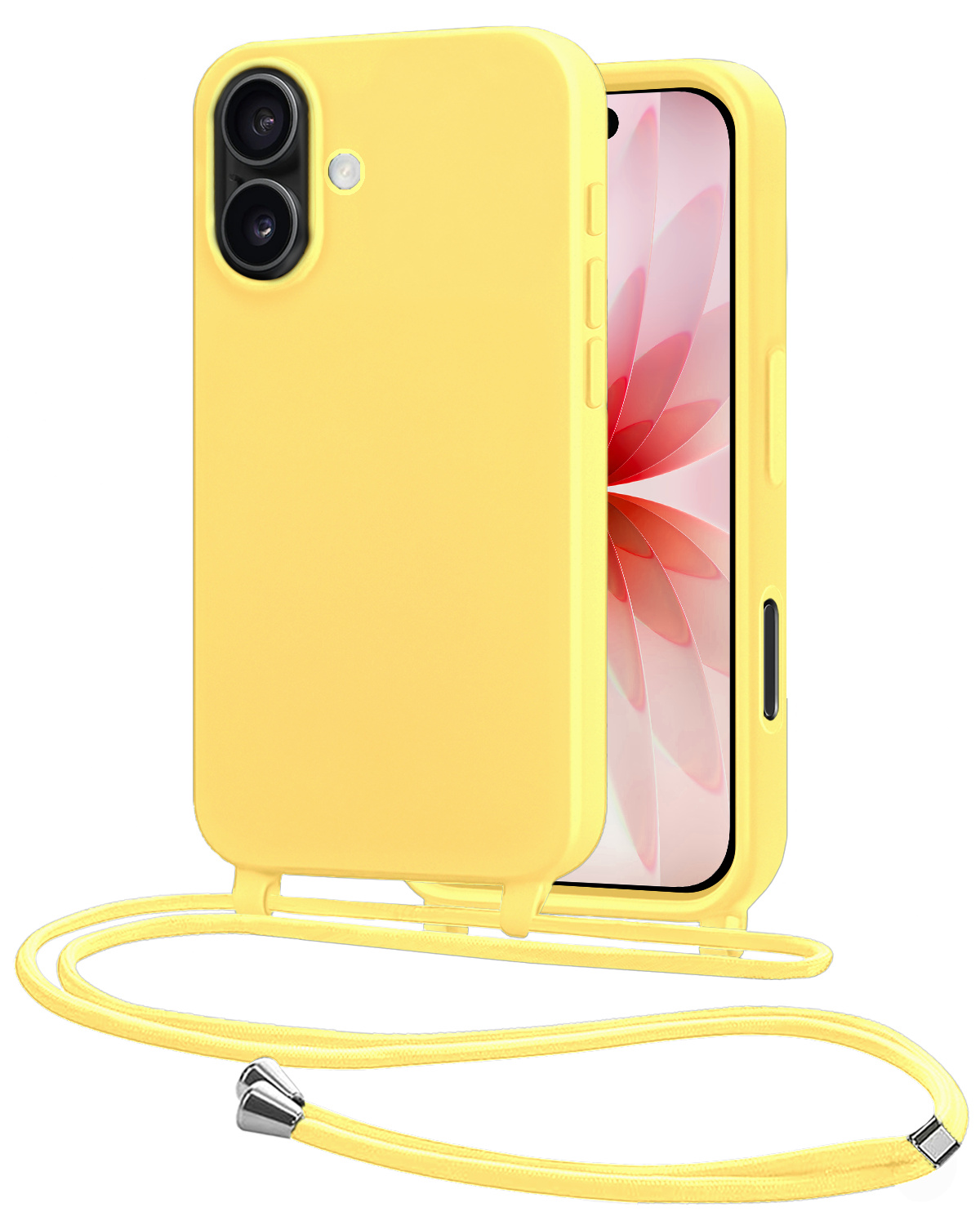 NoXx NoXx iPhone 17 Hoesje met Koord - Geel