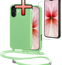 NoXx NoXx iPhone 17 Hoesje met Koord Met Screenprotector - Groen