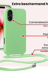 NoXx NoXx iPhone 17 Hoesje met Koord Met Screenprotector - Groen