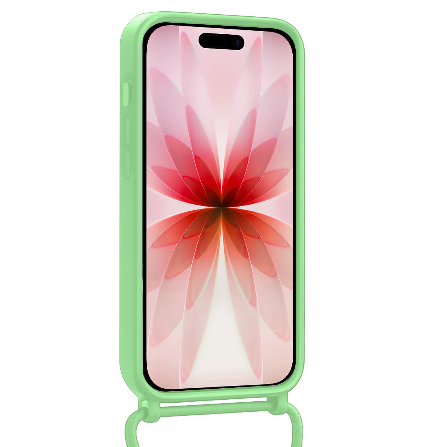 NoXx NoXx iPhone 17 Hoesje met Koord Met 2x Screenprotector - Groen