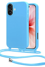 NoXx NoXx iPhone 17 Hoesje met Koord - Lichtblauw
