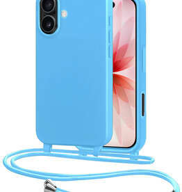 NoXx NoXx iPhone 17 Hoesje met Koord - Lichtblauw