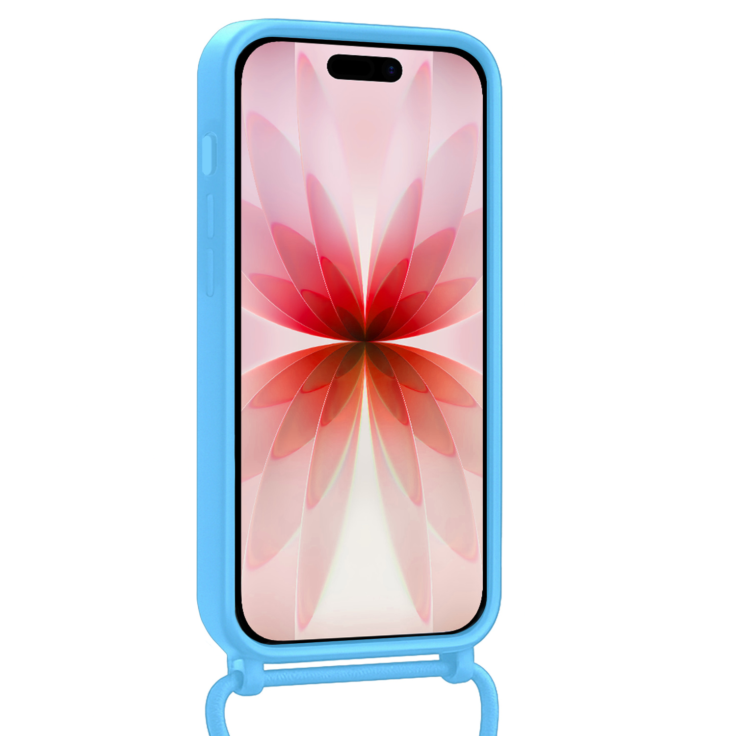 NoXx NoXx iPhone 17 Hoesje met Koord - Lichtblauw