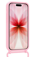 NoXx NoXx iPhone 17 Hoesje met Koord - Lichtroze