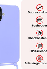 NoXx NoXx iPhone 17 Hoesje met Koord Met Screenprotector - Lila