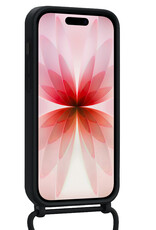 NoXx NoXx iPhone 17 Hoesje met Koord Met 2x Screenprotector - Zwart