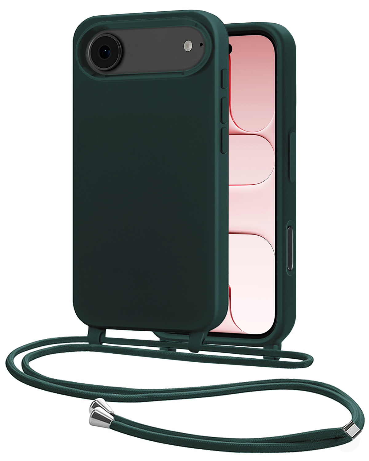 NoXx NoXx iPhone Air Hoesje met Koord - Donkergroen