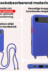 NoXx NoXx iPhone Air Hoesje met Koord - Fel Blauw