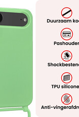 NoXx NoXx iPhone Air Hoesje met Koord - Groen - 2 PACK