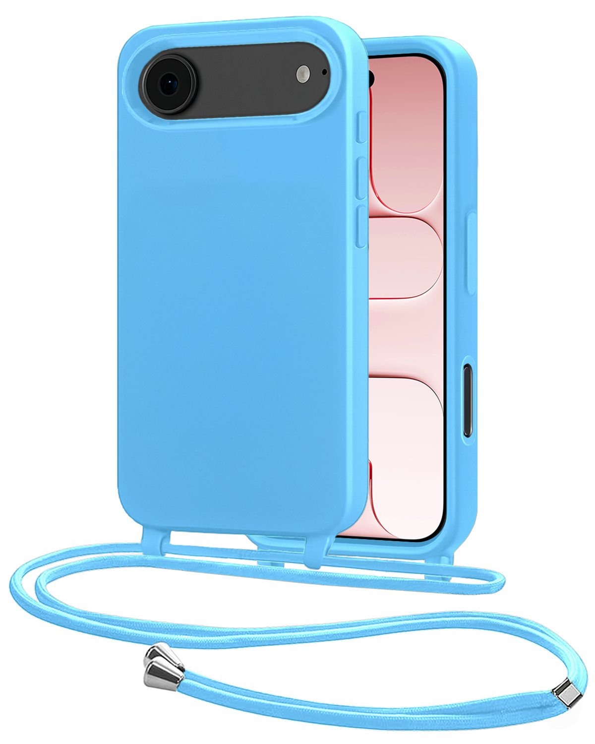 NoXx NoXx iPhone Air Hoesje met Koord - Lichtblauw