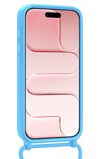 NoXx NoXx iPhone Air Hoesje met Koord Met Screenprotector - Lichtblauw
