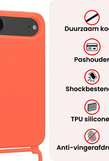 NoXx NoXx iPhone Air Hoesje met Koord - Papaya - 2 PACK