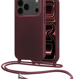 NoXx NoXx iPhone 17 Pro Hoesje met Koord - Aubergine