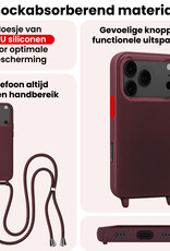 NoXx NoXx iPhone 17 Pro Hoesje met Koord - Aubergine
