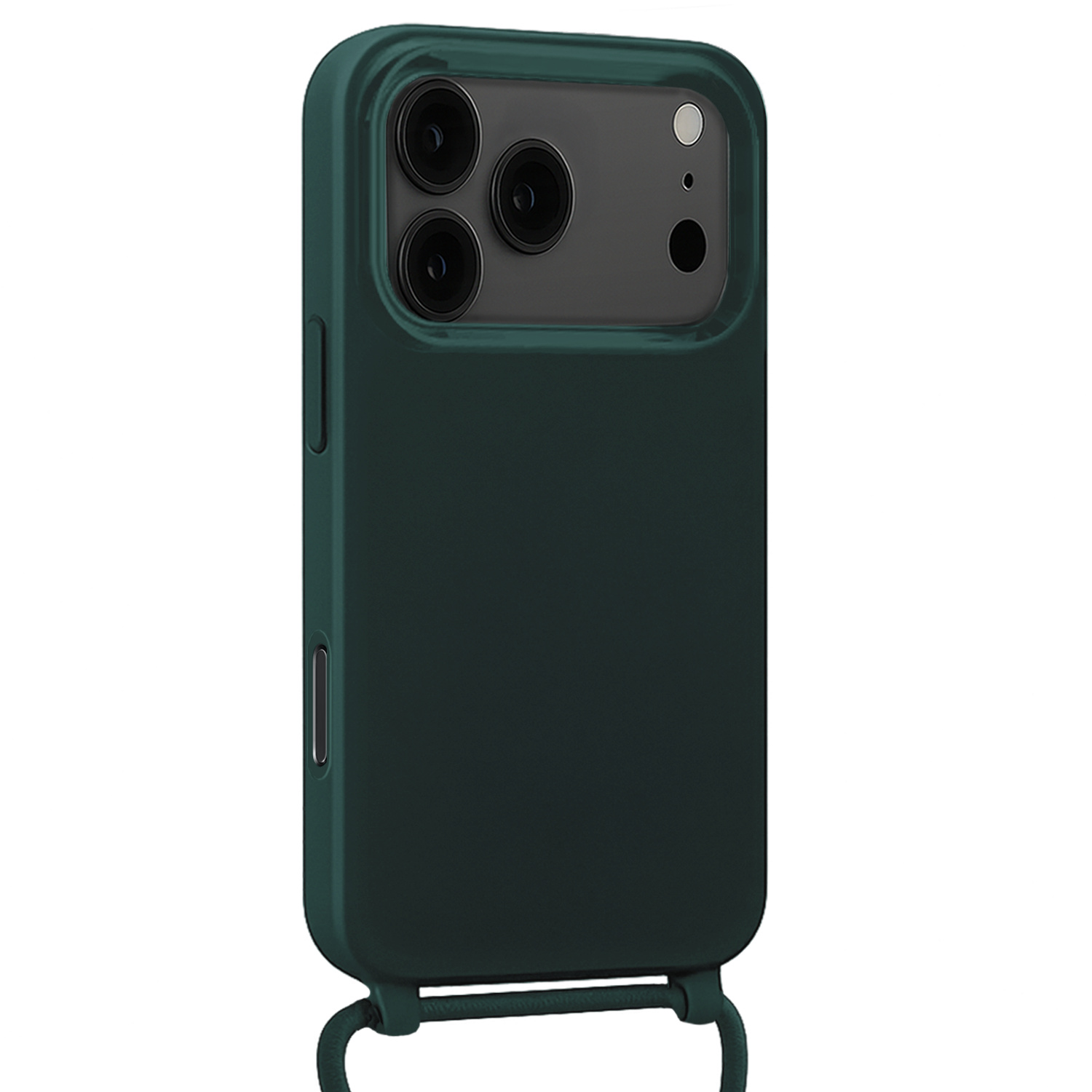 NoXx NoXx iPhone 17 Pro Hoesje met Koord - Donkergroen - 2 PACK