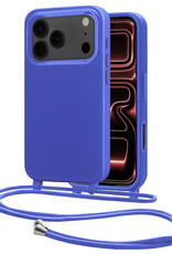 NoXx NoXx iPhone 17 Pro Hoesje met Koord - Fel Blauw