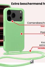 NoXx NoXx iPhone 17 Pro Hoesje met Koord - Groen - 2 PACK