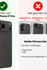 NoXx NoXx iPhone 17 Pro Hoesje met Koord Met Screenprotector - Groen