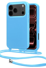 NoXx NoXx iPhone 17 Pro Hoesje met Koord - Lichtblauw