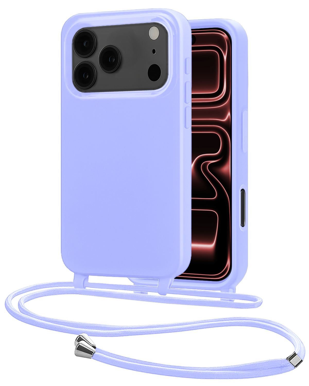 NoXx NoXx iPhone 17 Pro Hoesje met Koord - Lila