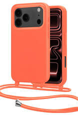 NoXx NoXx iPhone 17 Pro Hoesje met Koord - Papaya