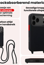 NoXx NoXx iPhone 17 Pro Hoesje met Koord - Zwart - 2 PACK