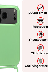 NoXx NoXx iPhone 17 Pro Max Hoesje met Koord - Groen - 2 PACK