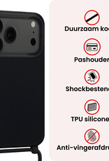 NoXx NoXx iPhone 17 Pro Max Hoesje met Koord - Zwart