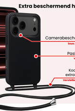NoXx NoXx iPhone 17 Pro Max Hoesje met Koord - Zwart - 2 PACK