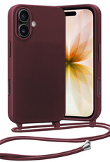 Nomfy Nomfy iPhone 17 Hoesje met Koord - Aubergine
